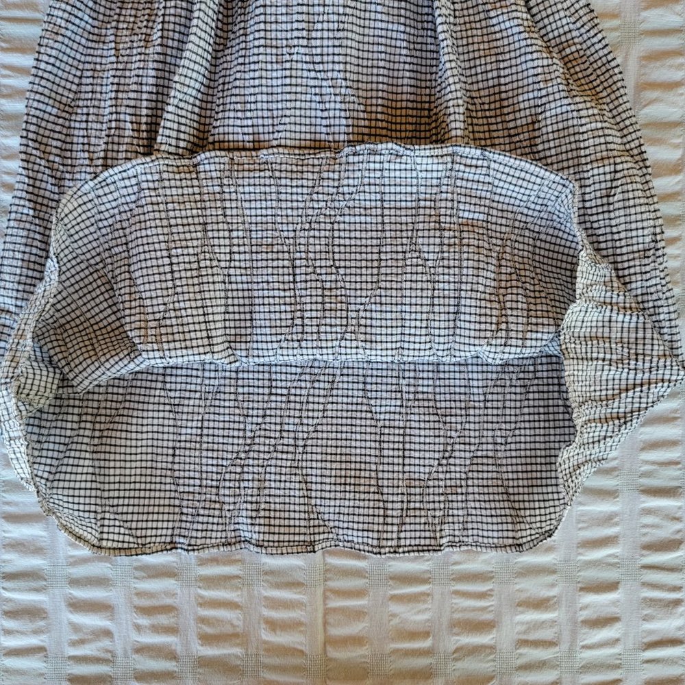 Zara Basic Textured Check Pattern Retro Dress - image 6